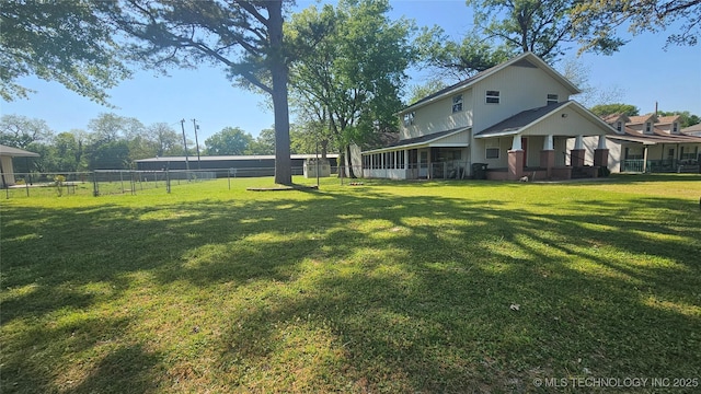 506 S Delaware Ave, Okmulgee, OK 74447 - view of yard featuring fence