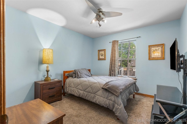 10421 S Richmond Pl, Tulsa, OK 74137 - carpeted bedroom featuring a ceiling fan