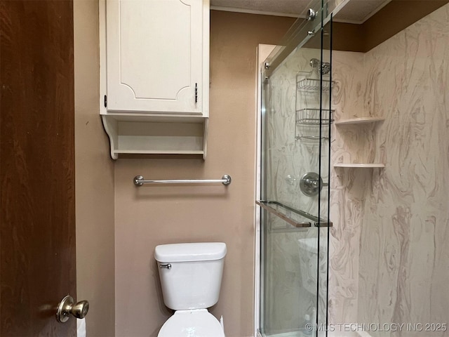 1380 N Lakeview Ave, Mannford, OK 74044 - bathroom with toilet and a stall shower