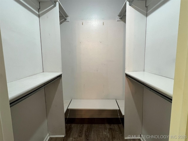 1380 N Lakeview Ave, Mannford, OK 74044 - spacious closet featuring dark wood-style flooring