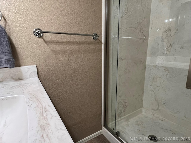 1380 N Lakeview Ave, Mannford, OK 74044 - full bathroom with a stall shower
