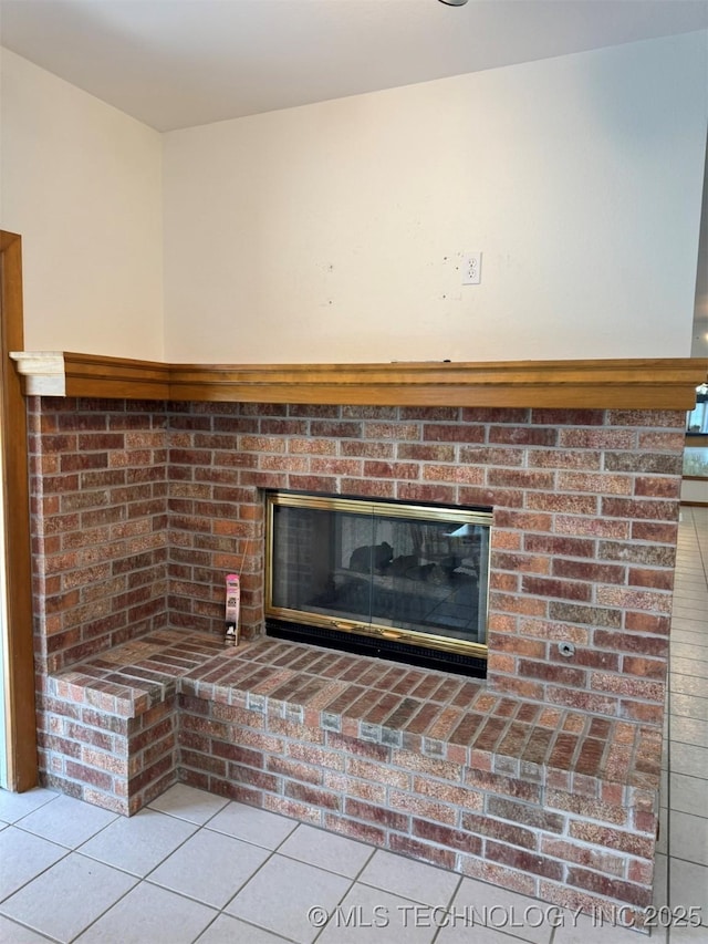 402325 W 2100th Rd, Bartlesville, OK 74006 - detailed view of a brick fireplace