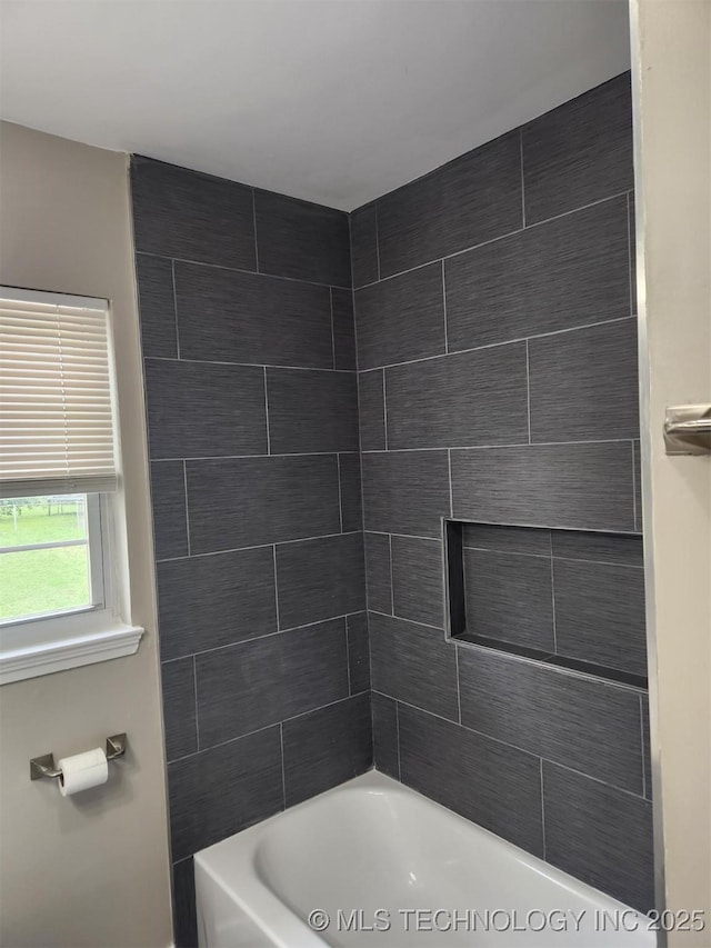 full bathroom featuring shower / washtub combination