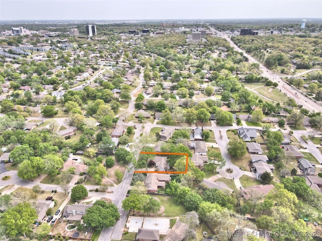 3638 E 69th Pl, Tulsa, OK 74136 - aerial view with a residential view