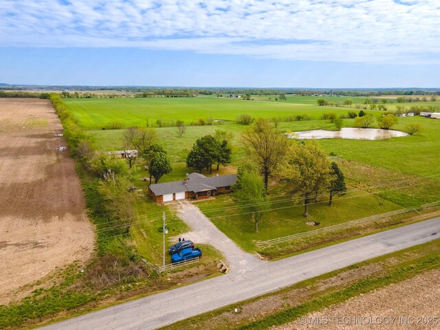 3745 E 420th Rd, Adair, OK 74330 - drone / aerial view featuring a rural view