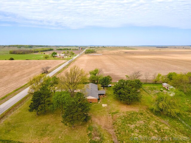3745 E 420th Rd, Adair, OK 74330 - aerial view featuring a rural view