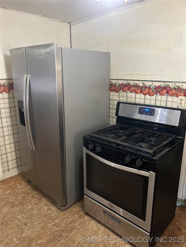 kitchen with stainless steel appliances