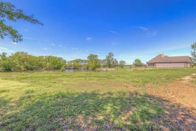 18576 N Jamestown Ave, Skiatook, OK 74070 - view of yard with a water view