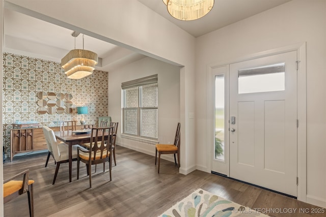 18576 N Jamestown Ave, Skiatook, OK 74070 - entrance foyer featuring wood finished floors and baseboards