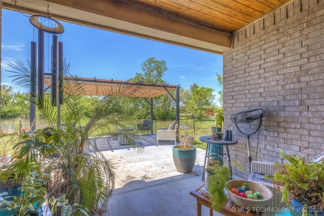18576 N Jamestown Ave, Skiatook, OK 74070 - view of patio / terrace featuring a pergola