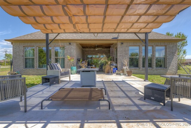18576 N Jamestown Ave, Skiatook, OK 74070 - view of patio featuring a pergola