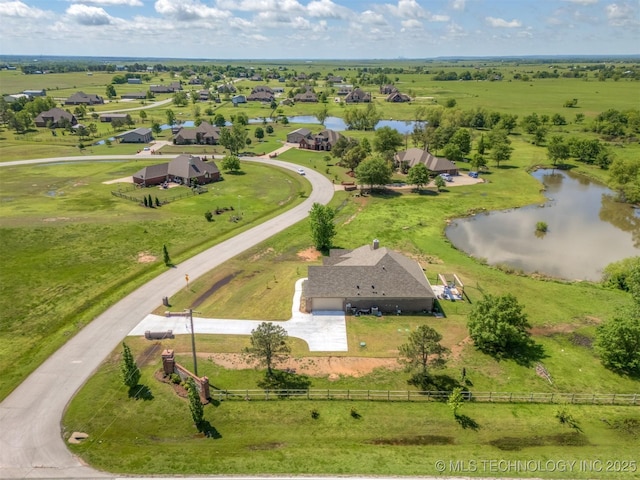 18576 N Jamestown Ave, Skiatook, OK 74070 - aerial view featuring a water view