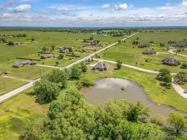 18576 N Jamestown Ave, Skiatook, OK 74070 - aerial view with a rural view and a water view