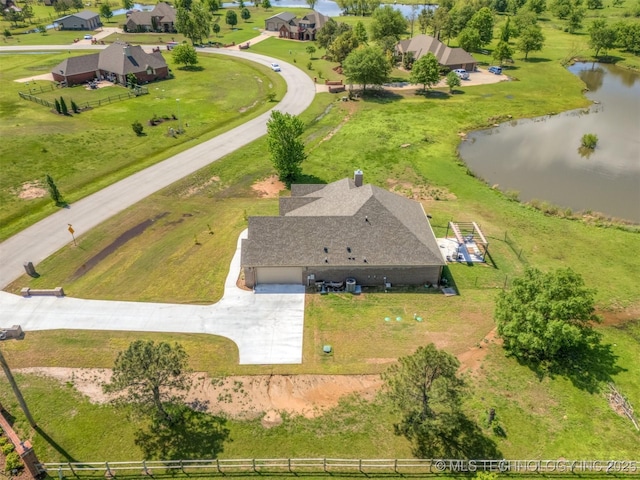 18576 N Jamestown Ave, Skiatook, OK 74070 - aerial view featuring a water view