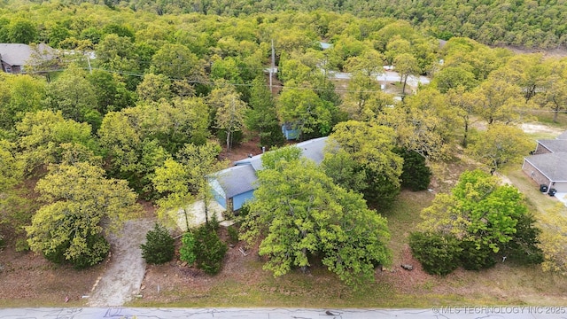 857 Bayshore Dr, Sand Springs, OK 74063 - bird's eye view of a heavily wooded area