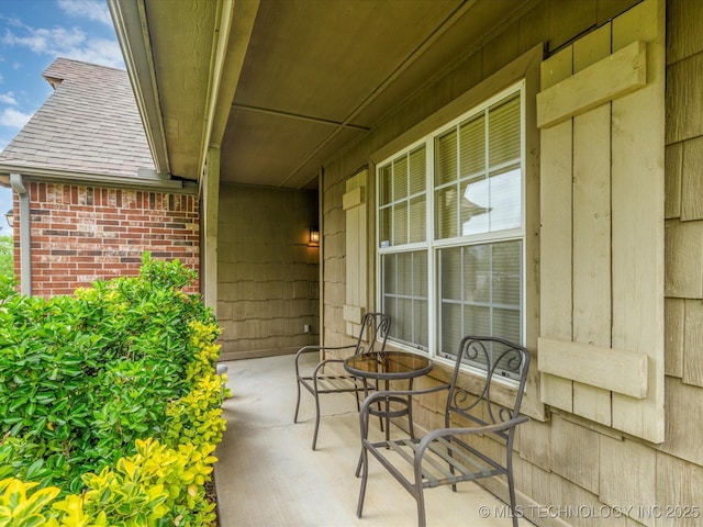 view of patio / terrace with a porch