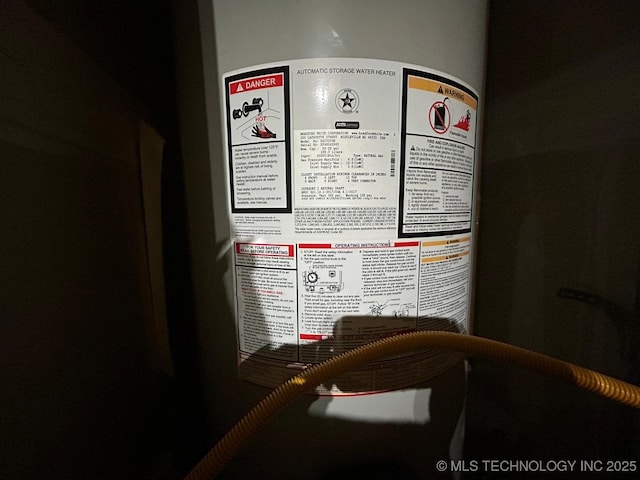 room details featuring water heater