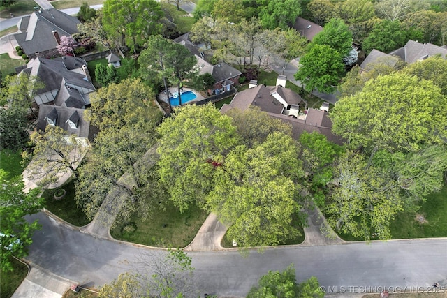 749 Brookhollow Ln, Bartlesville, OK 74006 - drone / aerial view with a residential view