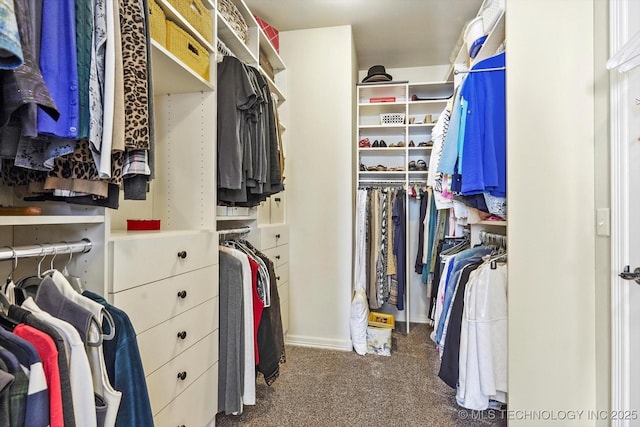 929 S 71st St, Broken Arrow, OK 74014 - spacious closet featuring dark colored carpet