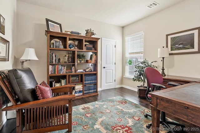 929 S 71st St, Broken Arrow, OK 74014 - home office with wood finished floors and baseboards