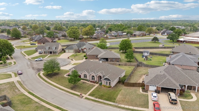 birds eye view of property featuring a residential view