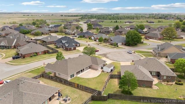 birds eye view of property featuring a residential view