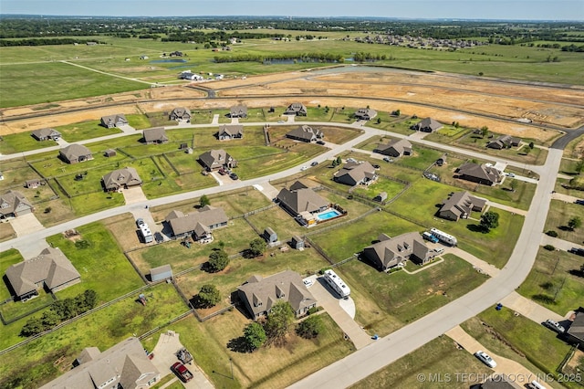 bird's eye view featuring a residential view