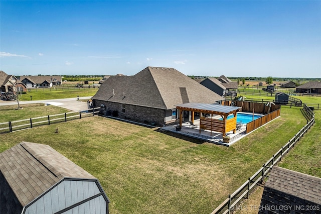 drone / aerial view