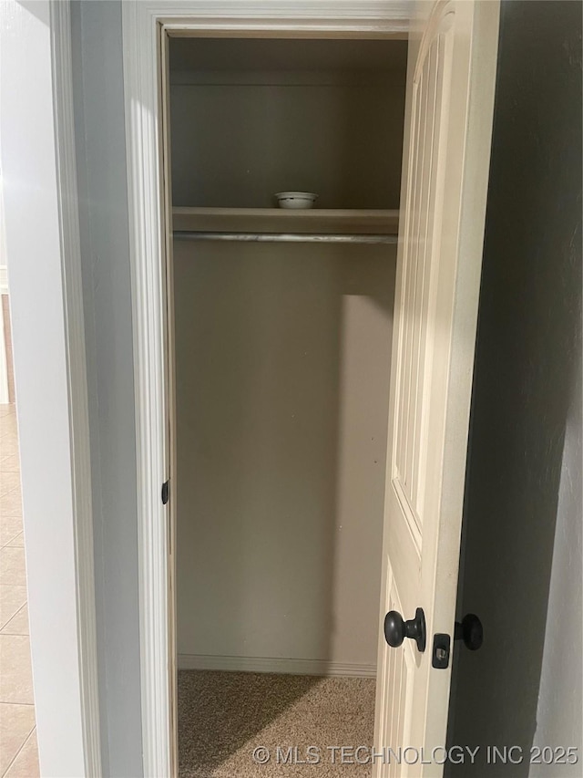 view of closet