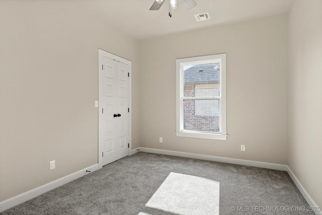 4231 W 4th St, Skiatook, OK 74070 - carpeted empty room with ceiling fan and baseboards
