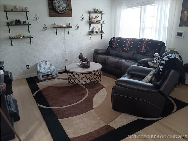 living room featuring wood finished floors