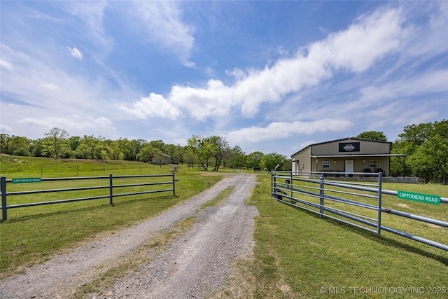 3633 Sawmill, Caddo, OK 74729 - view of road with a rural view and driveway