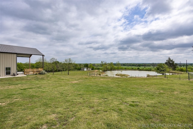 3633 Sawmill, Caddo, OK 74729 - view of yard with a water view