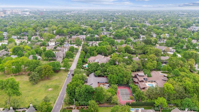 aerial view featuring a residential view