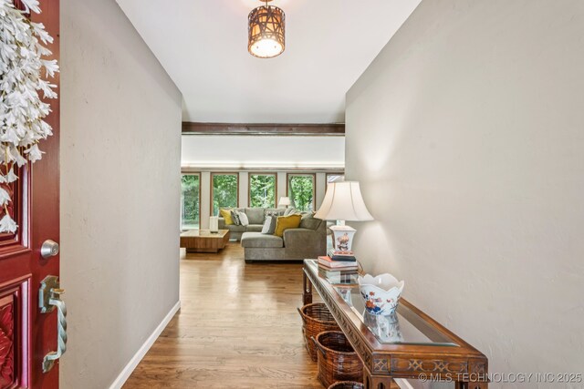 501 E Yuma Dr, Broken Arrow, OK 74011 - entryway with wood finished floors and baseboards
