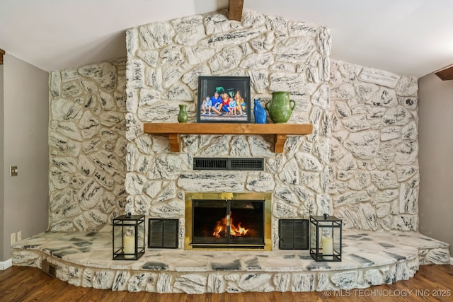 501 E Yuma Dr, Broken Arrow, OK 74011 - detailed view of wood finished floors and a fireplace