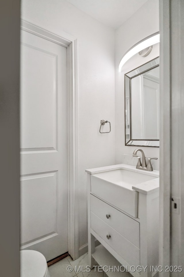 501 E Yuma Dr, Broken Arrow, OK 74011 - half bath featuring vanity and toilet