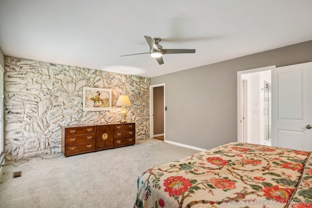 501 E Yuma Dr, Broken Arrow, OK 74011 - bedroom with carpet flooring and a ceiling fan