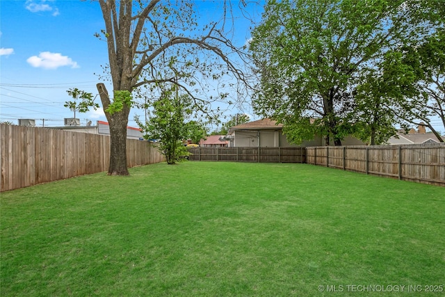 924 S Allegheny Ave, Tulsa, OK 74112 - view of yard with a fenced backyard