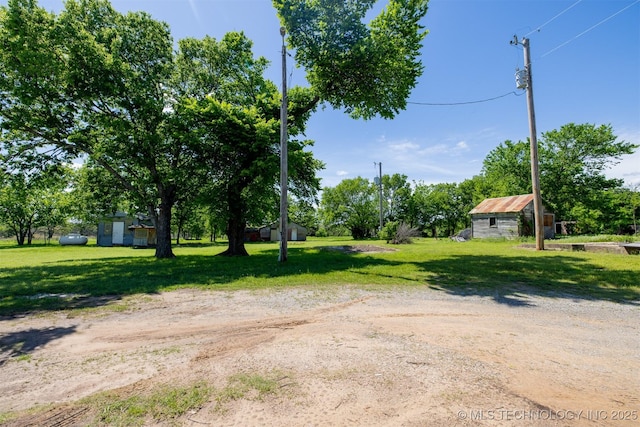 1414 N Eagle Rd, Yale, OK 74085 - view of road featuring dirt driveway