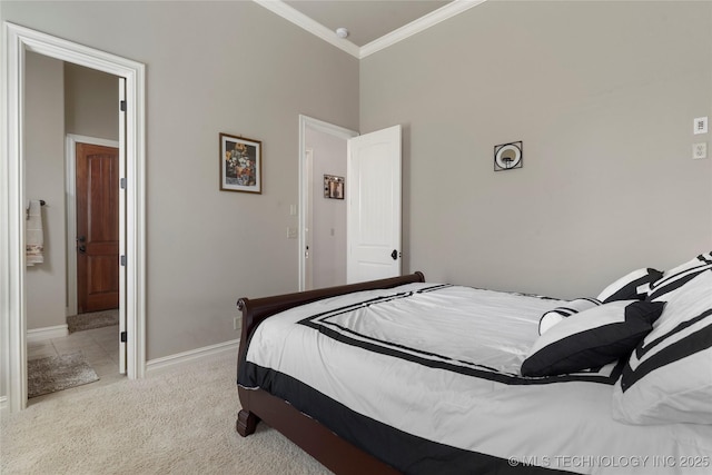 5905 W Charleston St, Broken Arrow, OK 74011 - carpeted bedroom with crown molding and baseboards