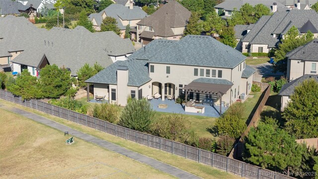 5905 W Charleston St, Broken Arrow, OK 74011 - drone / aerial view with a residential view