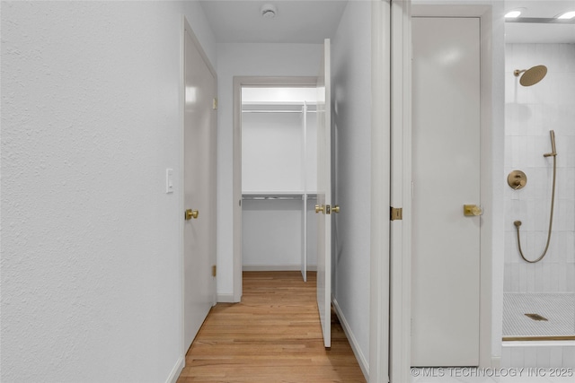 3644 S Louisville Ave, Tulsa, OK 74135 - hallway with light wood-type flooring and baseboards