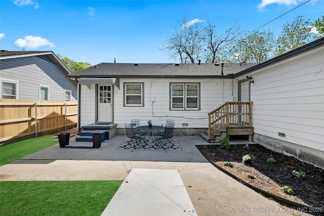 3644 S Louisville Ave, Tulsa, OK 74135 - back of house featuring fence and a patio area
