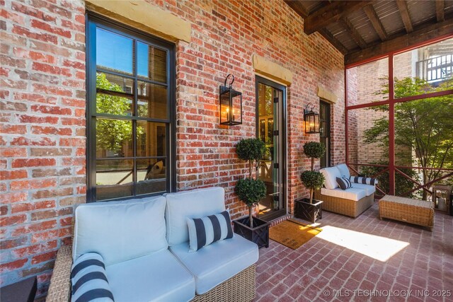 31 Park St, Carlton Landing, OK 74432 - view of patio featuring outdoor lounge area