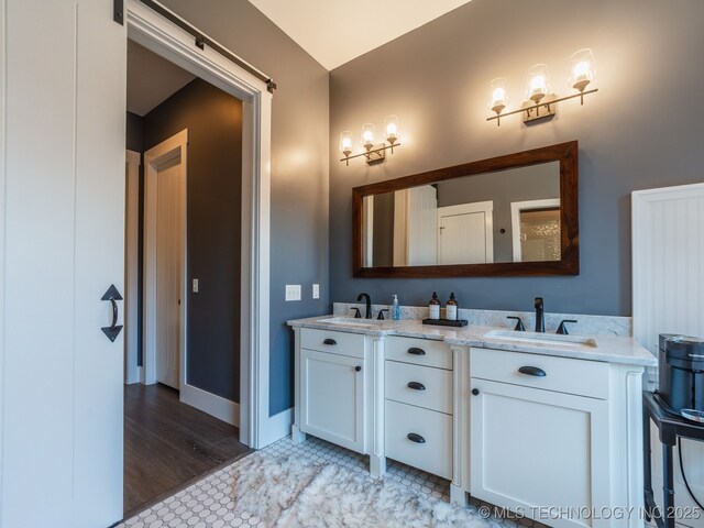 31 Park St, Carlton Landing, OK 74432 - bathroom with a sink and double vanity
