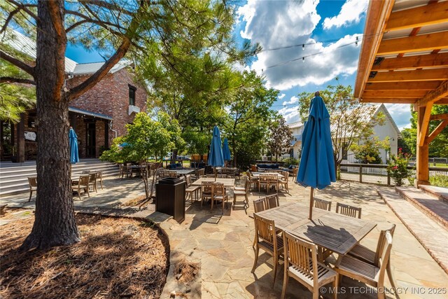 31 Park St, Carlton Landing, OK 74432 - view of patio / terrace with outdoor dining space