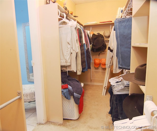 705 S Garfield Ave, Wagoner, OK 74467 - walk in closet with carpet flooring