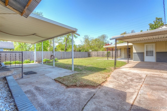 3224 S Darlington Ave, Tulsa, OK 74135 - view of yard featuring a patio area and a fenced backyard