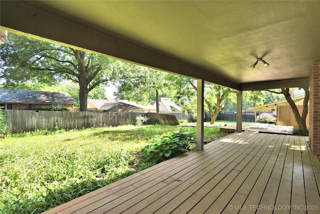6903 E 63rd St, Tulsa, OK 74133 - view of wooden terrace